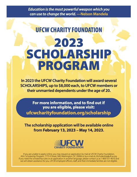 ufcw scholarship 2023.